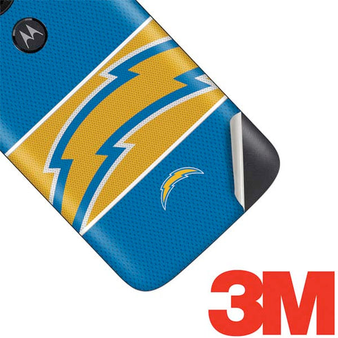 NFL Los Angeles Chargers Zone Block Moto E5 Play Skin
